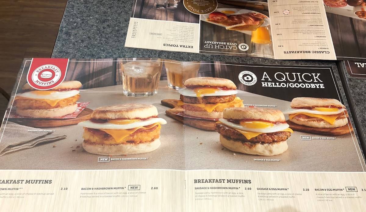 Wimpy Colchester меню