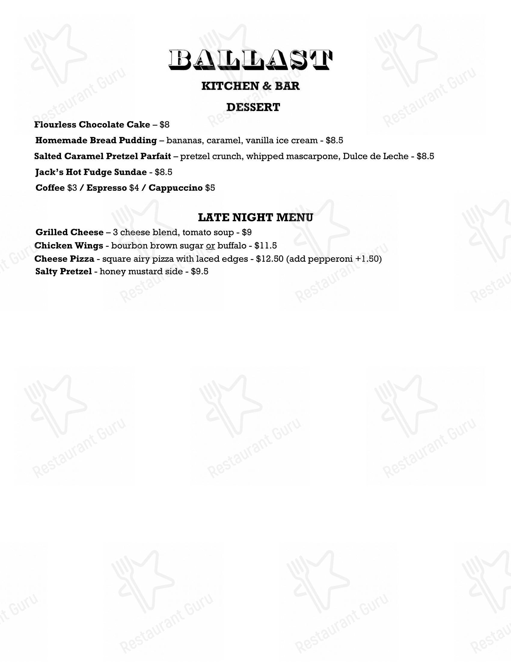 Меню напитков ресторана Common Market Restaurants в Куинси