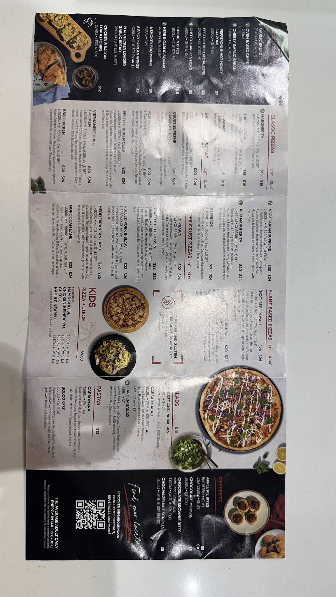 Crust Pizza Mount Gravatt меню