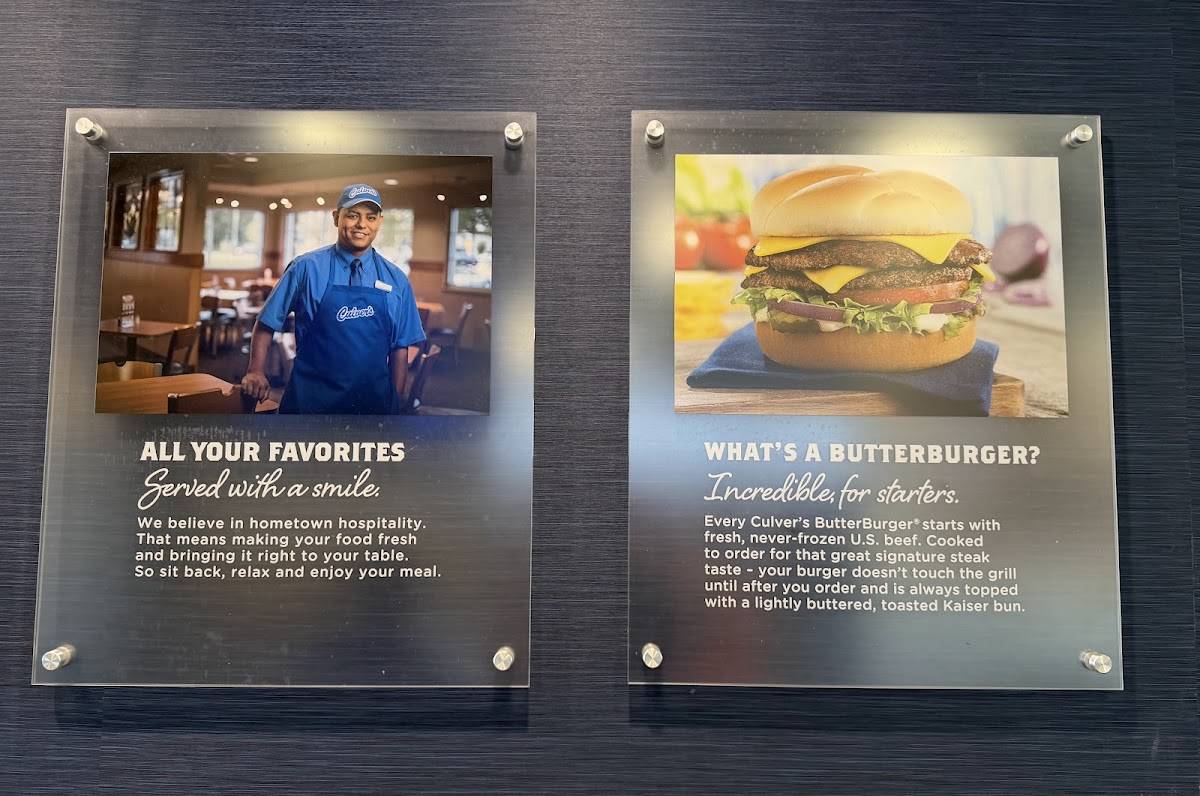 Culver’s меню