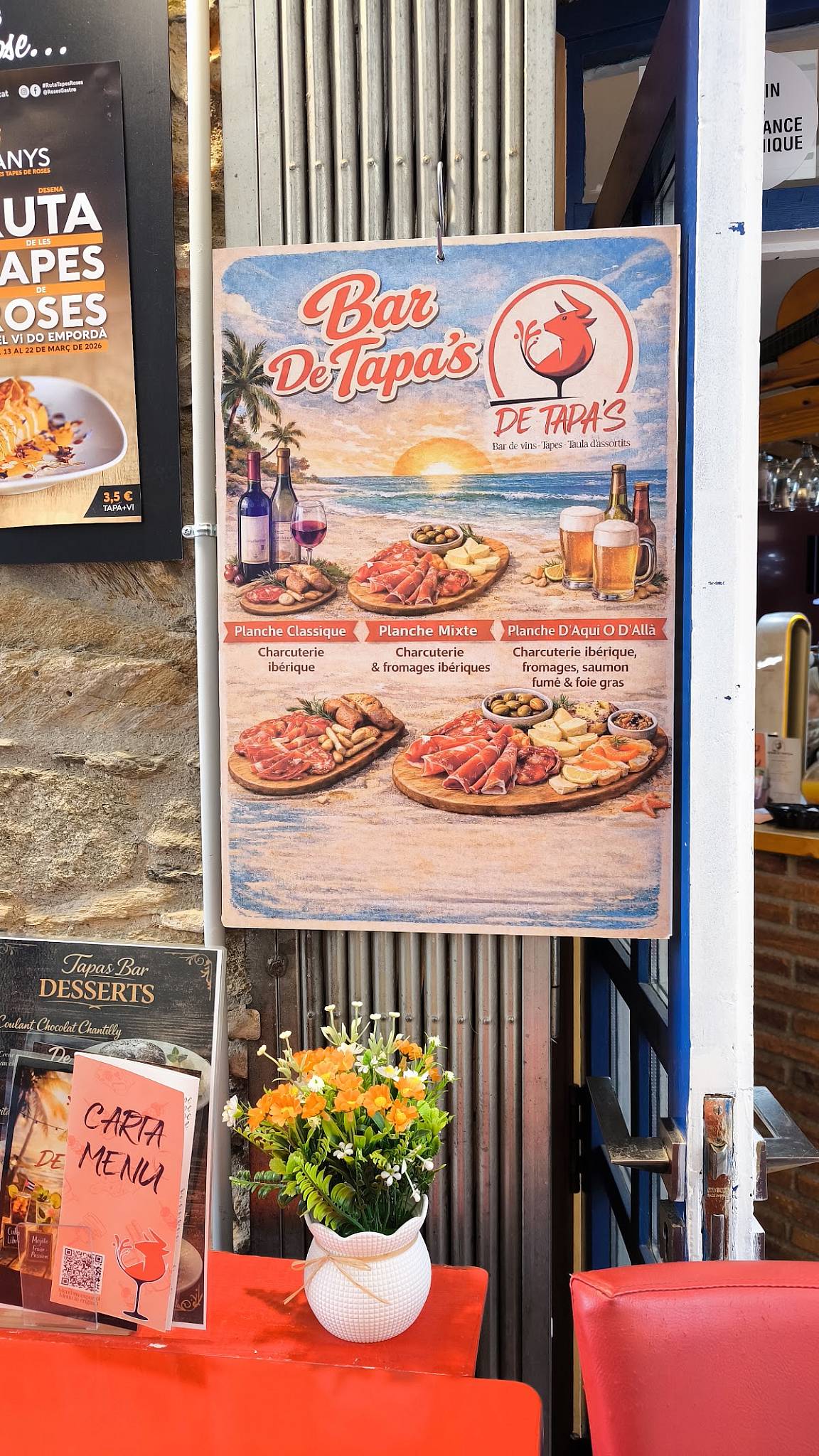 DE TAPA'S BAR меню