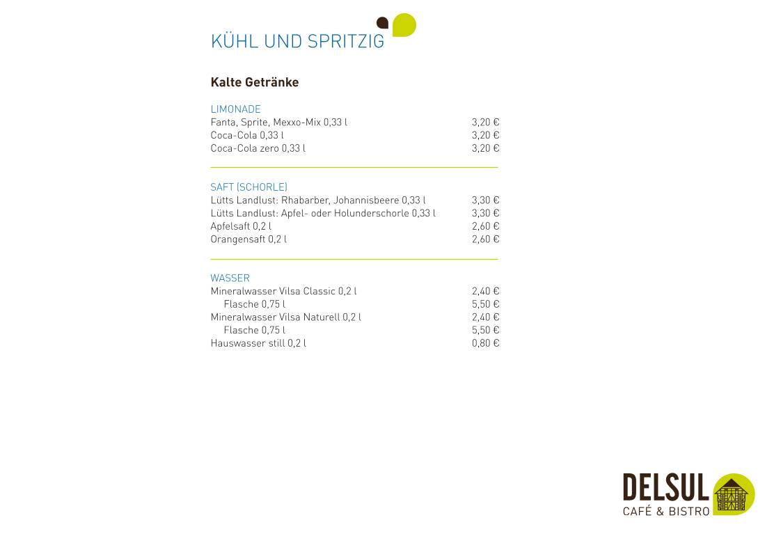 DELSUL - Café & Bistro меню