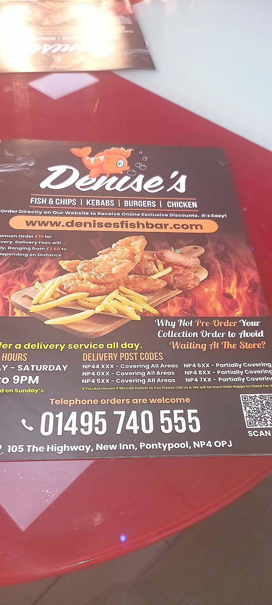 Denise's Fish Bar меню