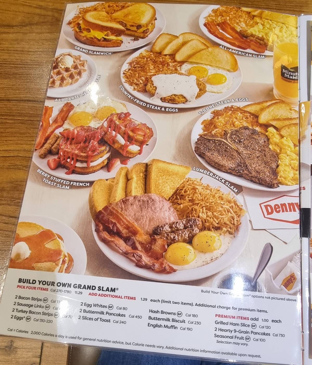 Denny's Restaurant меню