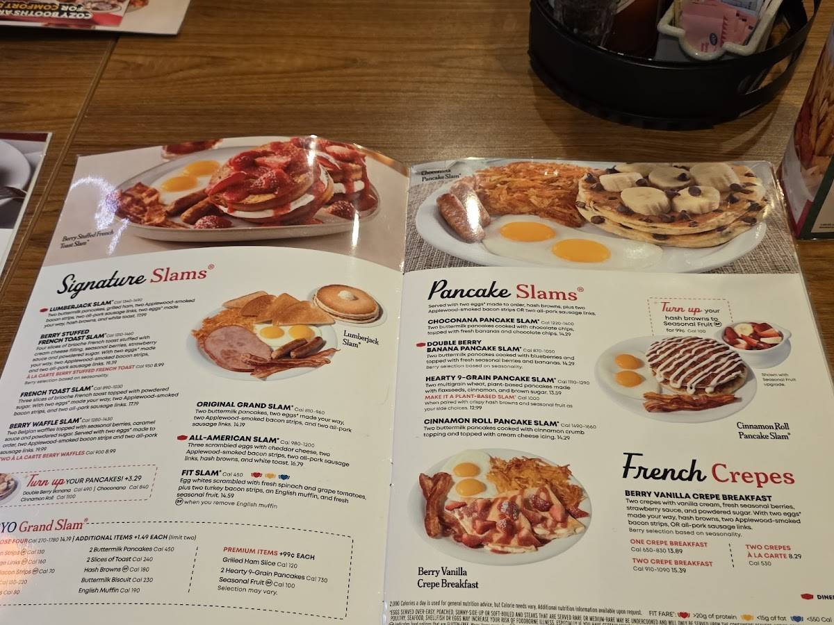 Denny's Restaurant меню