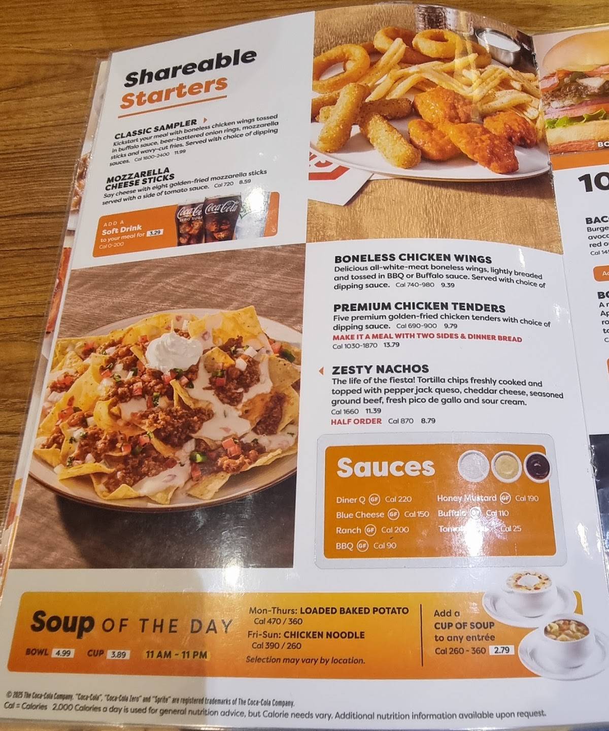 Denny's Restaurant меню