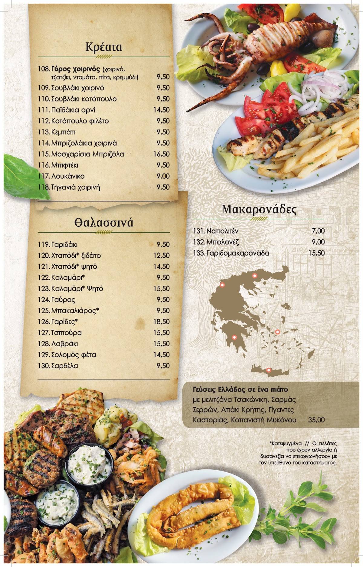 Diodos меню