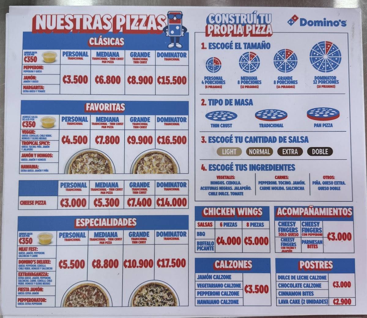 Domino's • Santa Ana меню