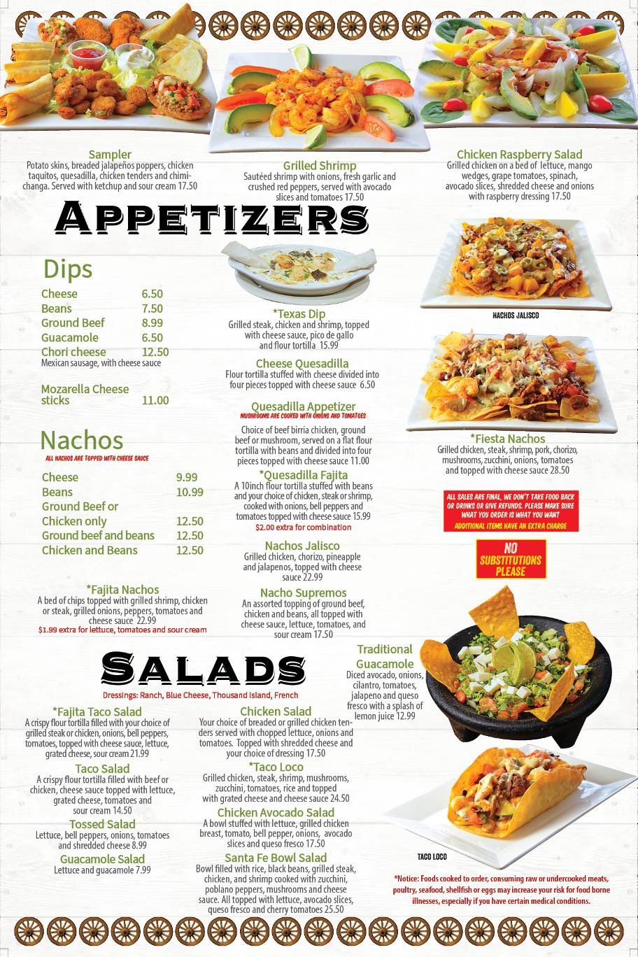 Don Ramon Mexican Restaurant меню