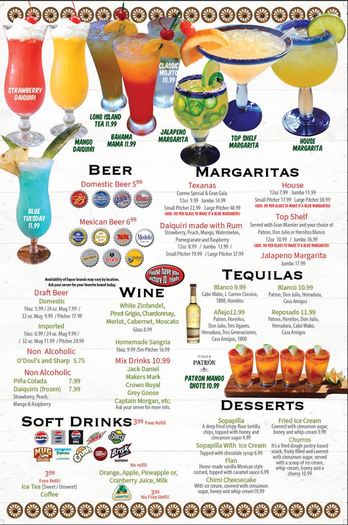 Don Ramon Mexican Restaurant меню