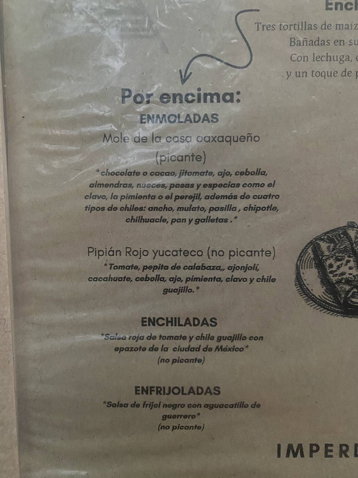 El Apapacho меню