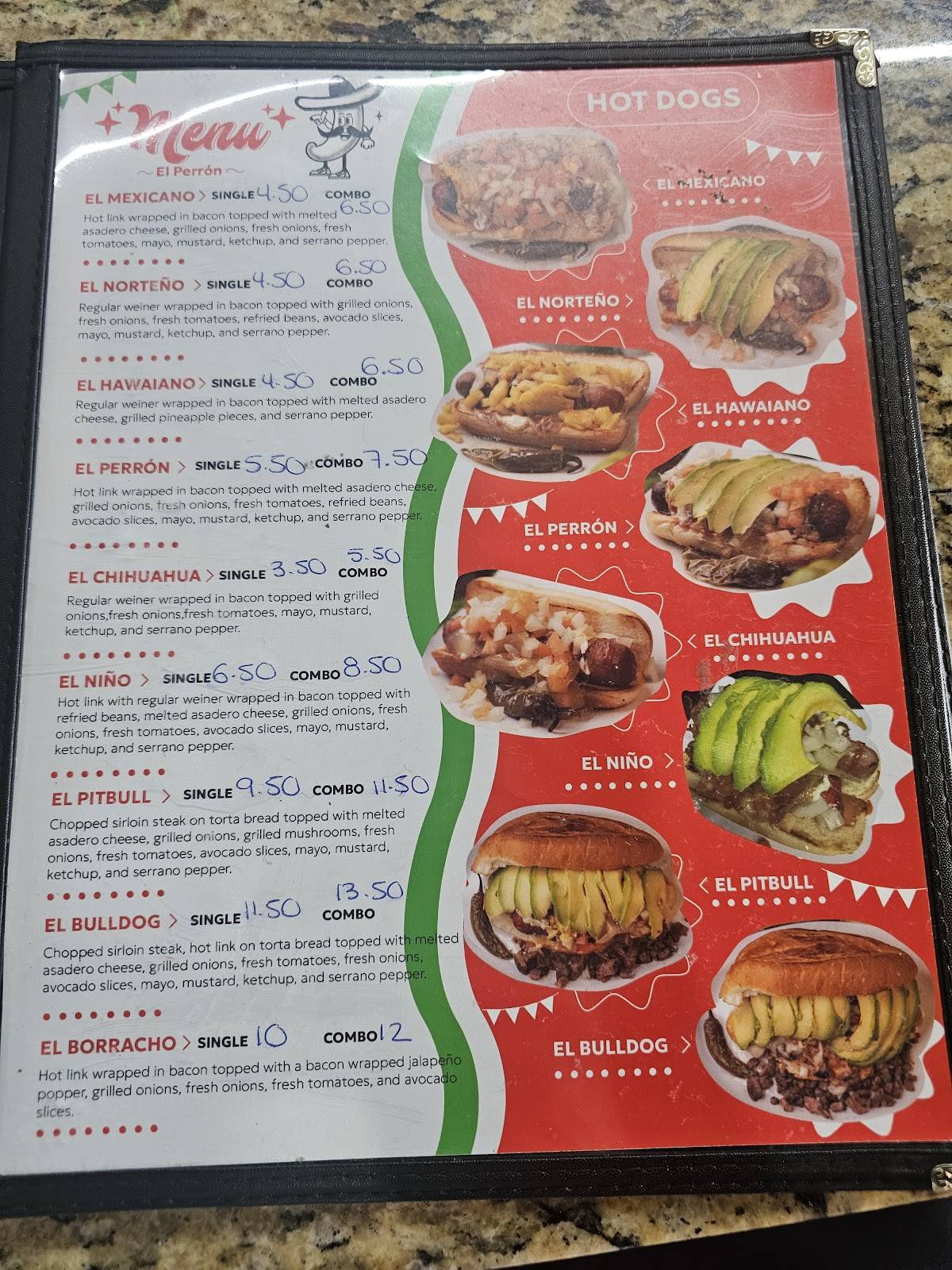 El Perron меню