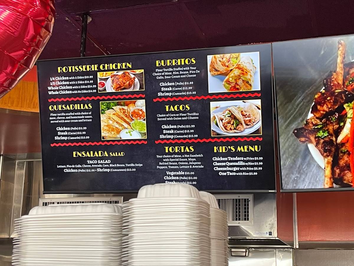 El Pollo Asado меню