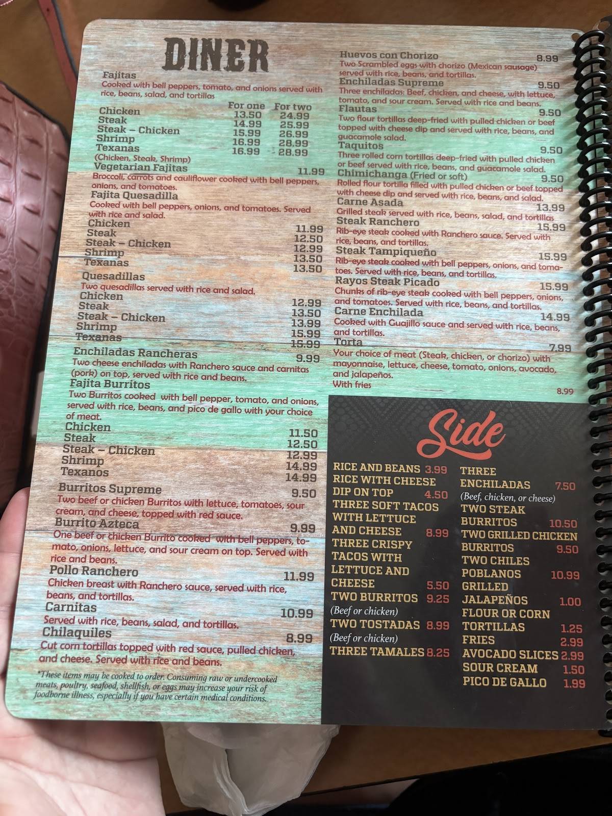 El Rayos Authentic Mexican меню