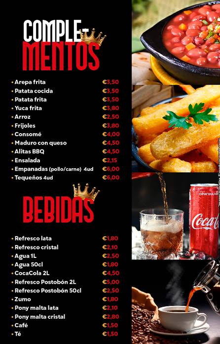 El Rey Pollo меню