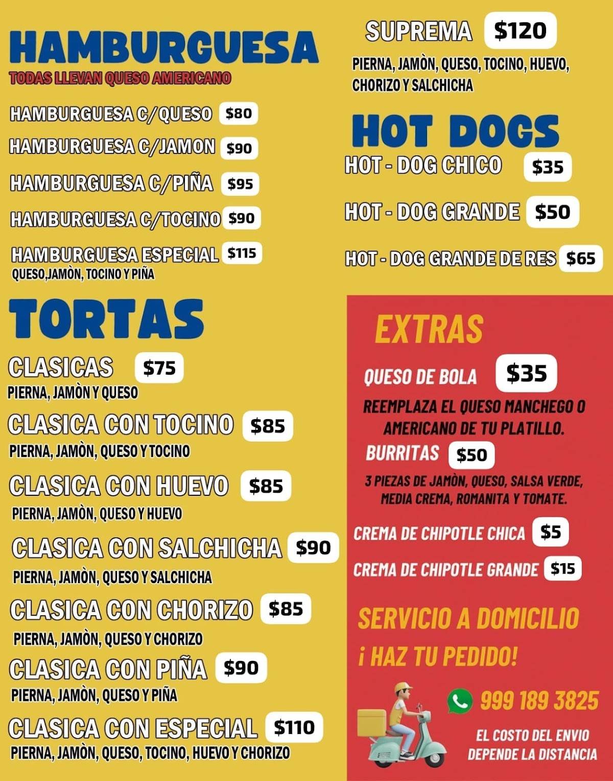El Rincón Purépecha - Tortas de Pierna Brenda меню