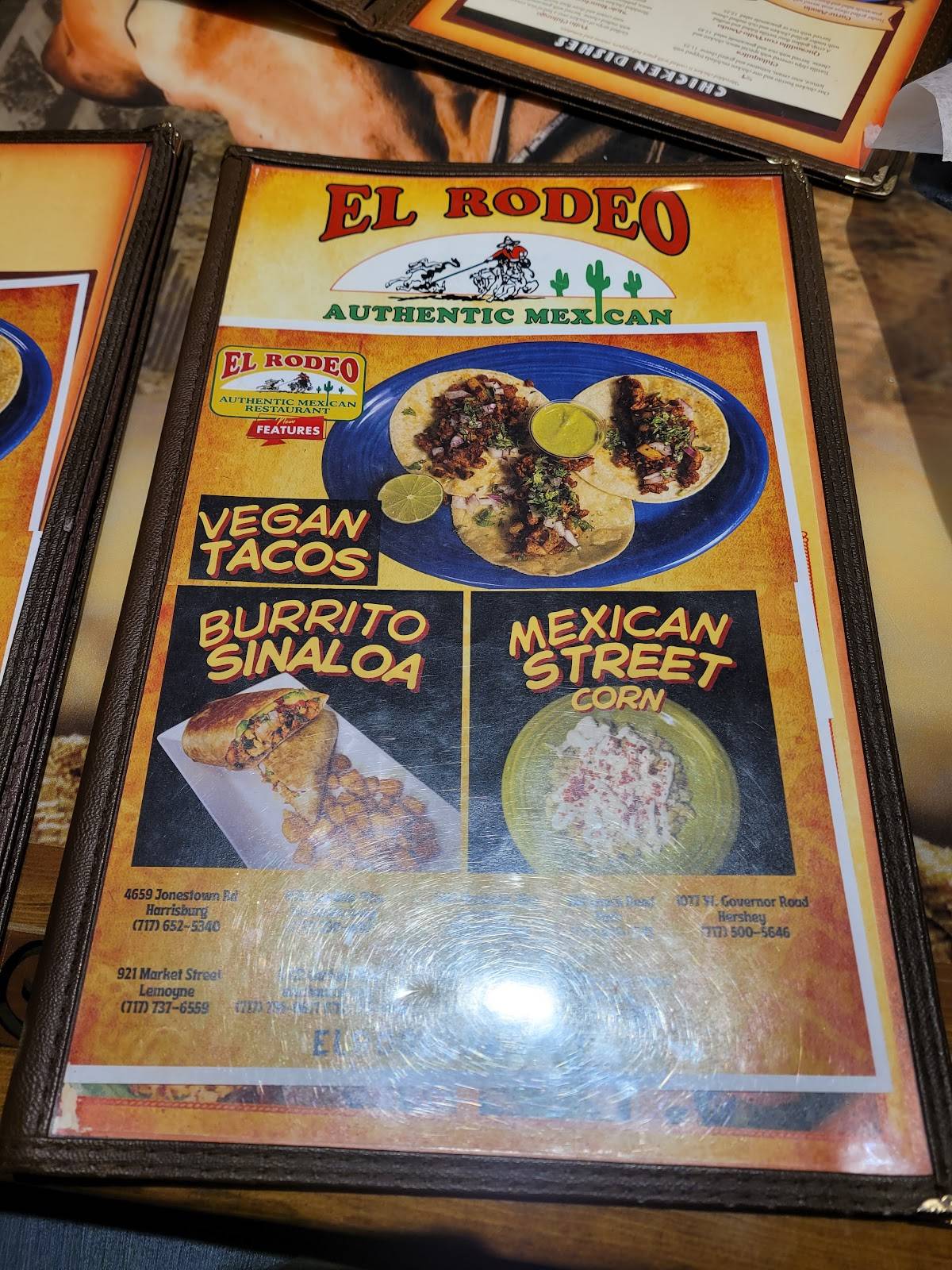 El Rodeo Mexican Restaurant меню