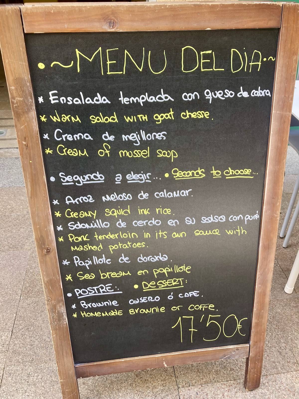 Embruix меню