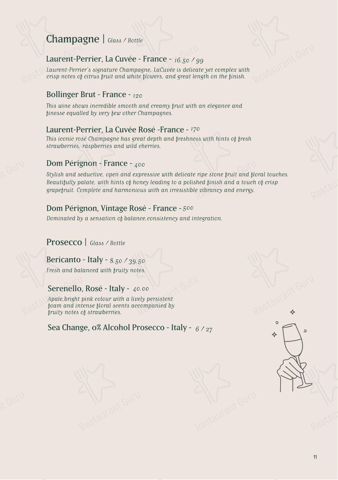 Lunch Menu паба и бара Emily's
