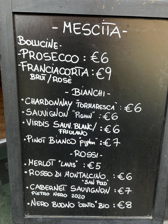 Enoteca Parioli меню