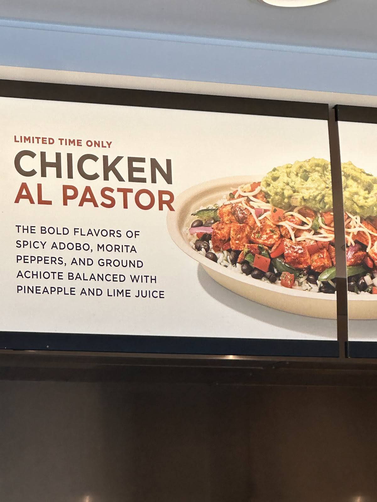 Chipotle Mexican Grill меню