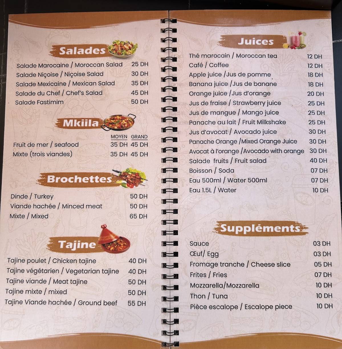 FASTIMIM меню