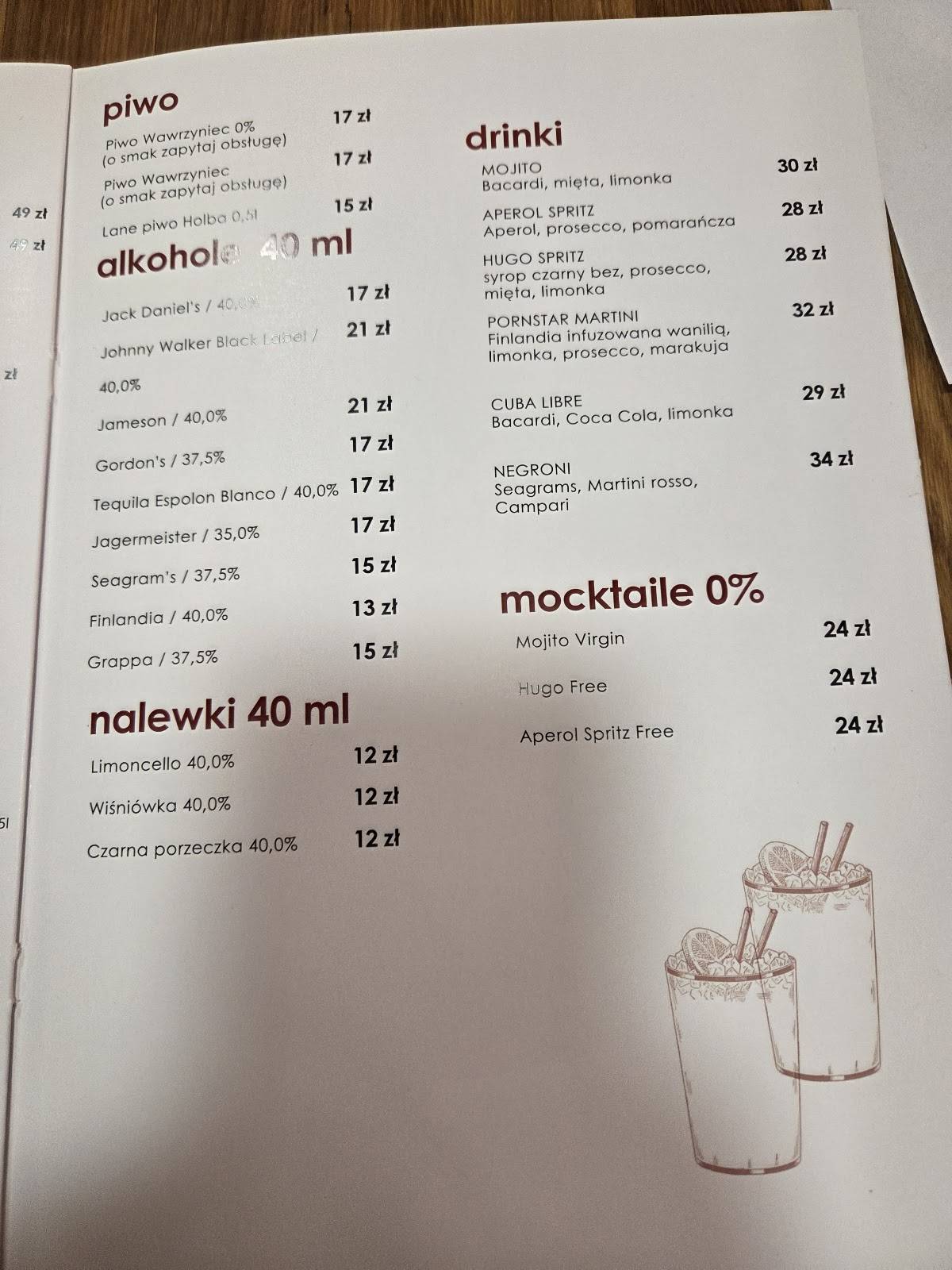 FORNO Ristorante меню