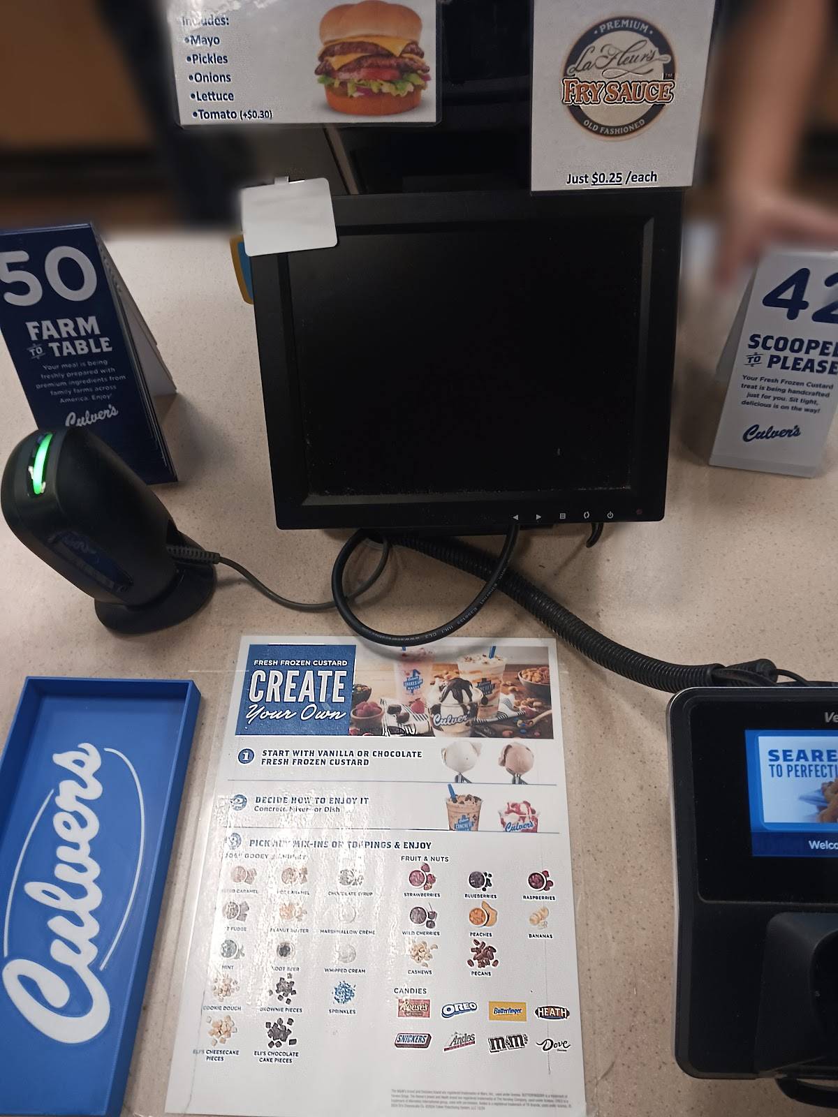 Culver’s меню