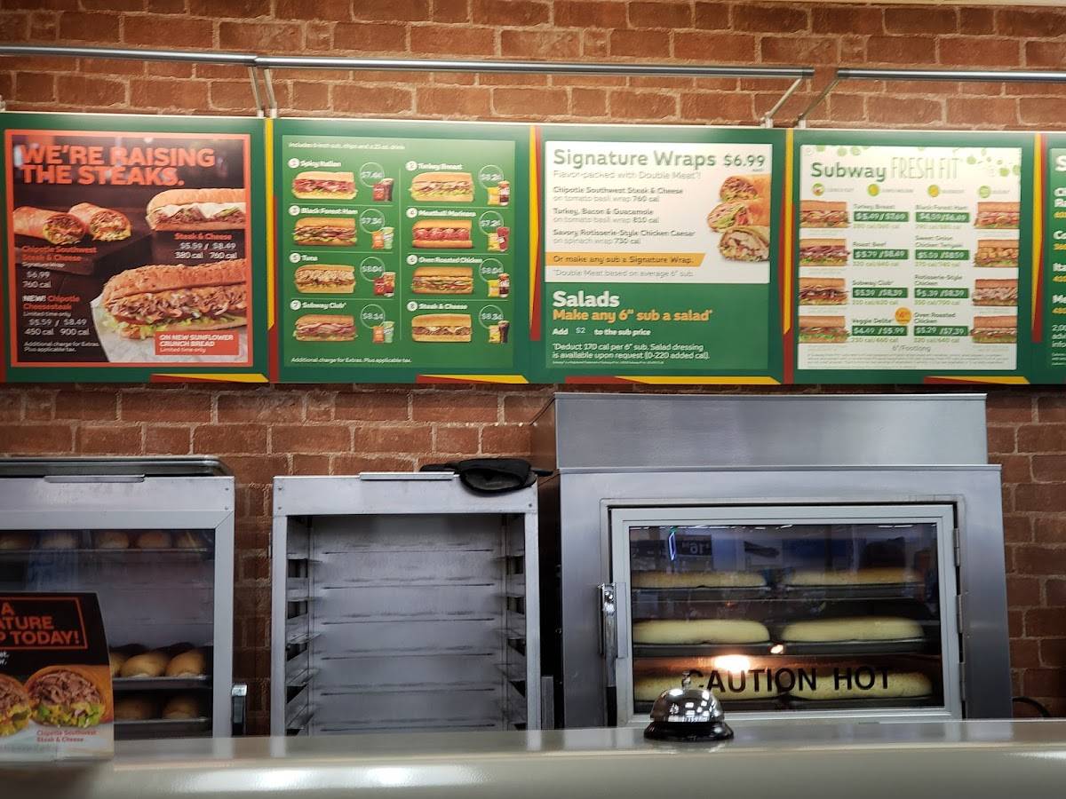Subway меню