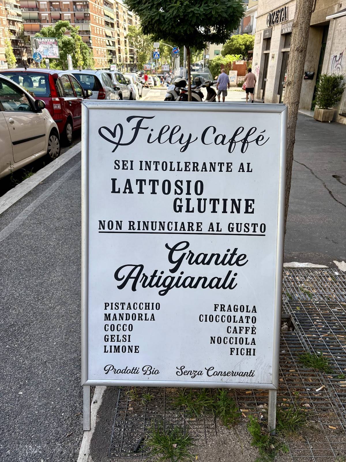 Filly Caffè Pasticceria Gelateria Aperitivi меню