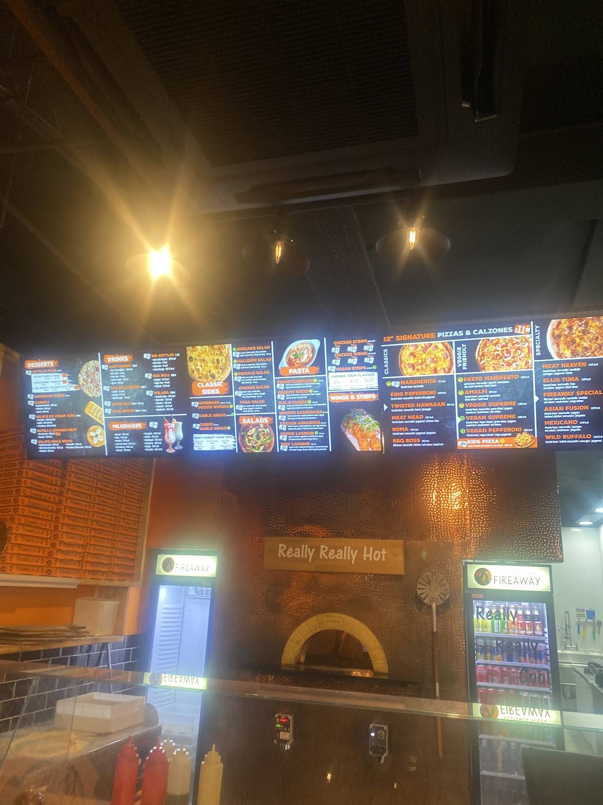 Fireaway Pizza Wolves меню