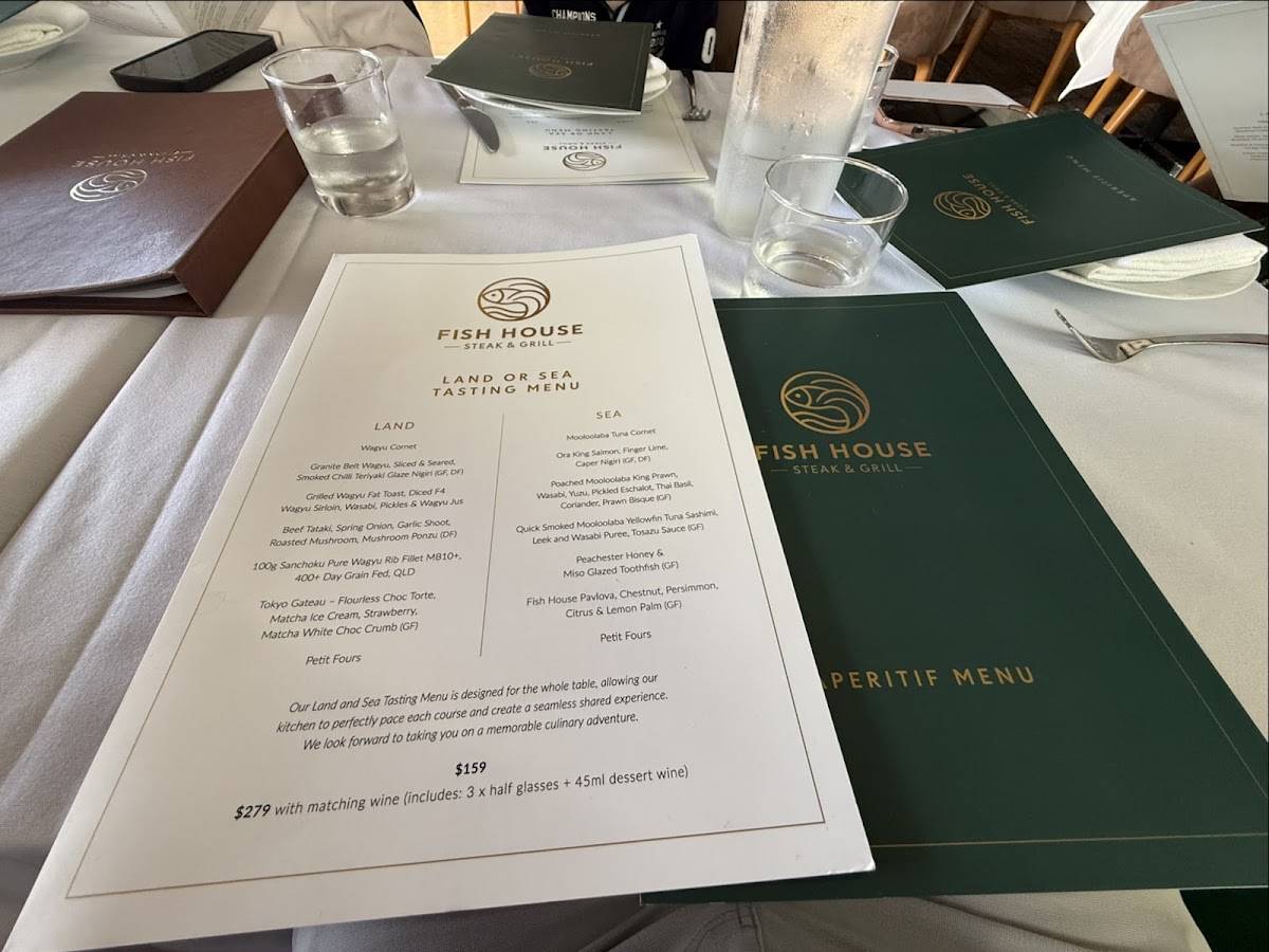 Fish House Steak & Grill меню