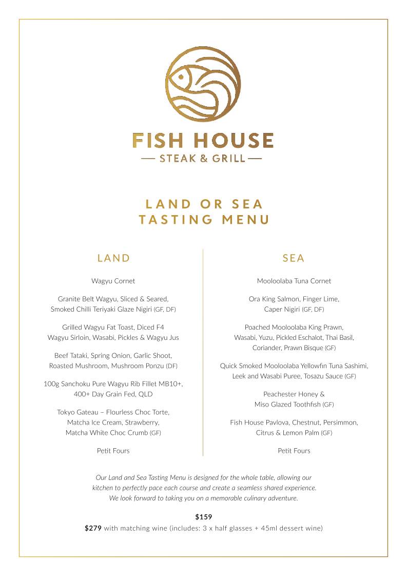 Fish House Steak & Grill меню