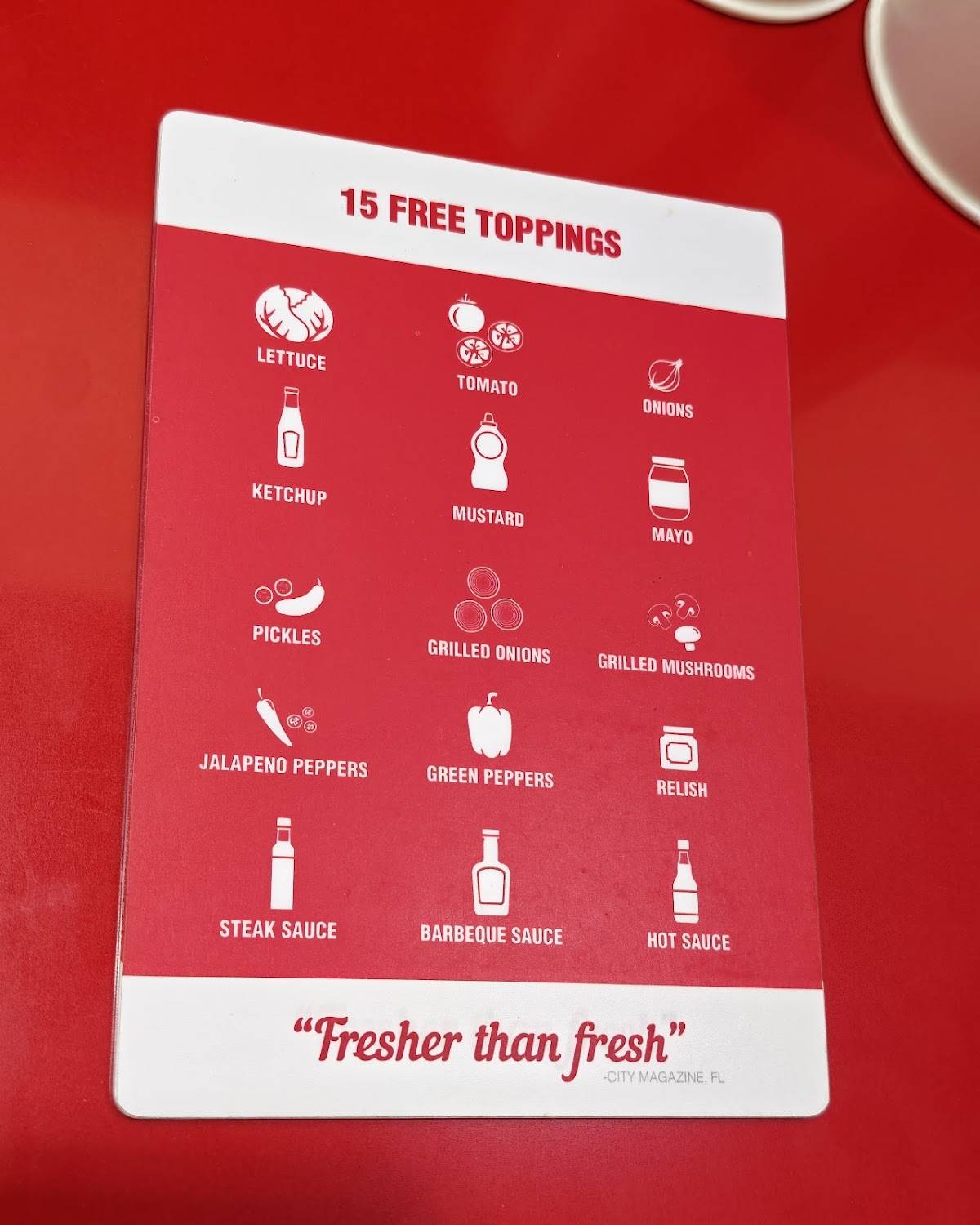 Five guys меню