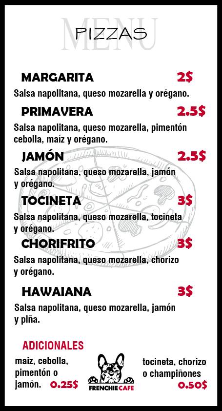 Frenchie Café меню