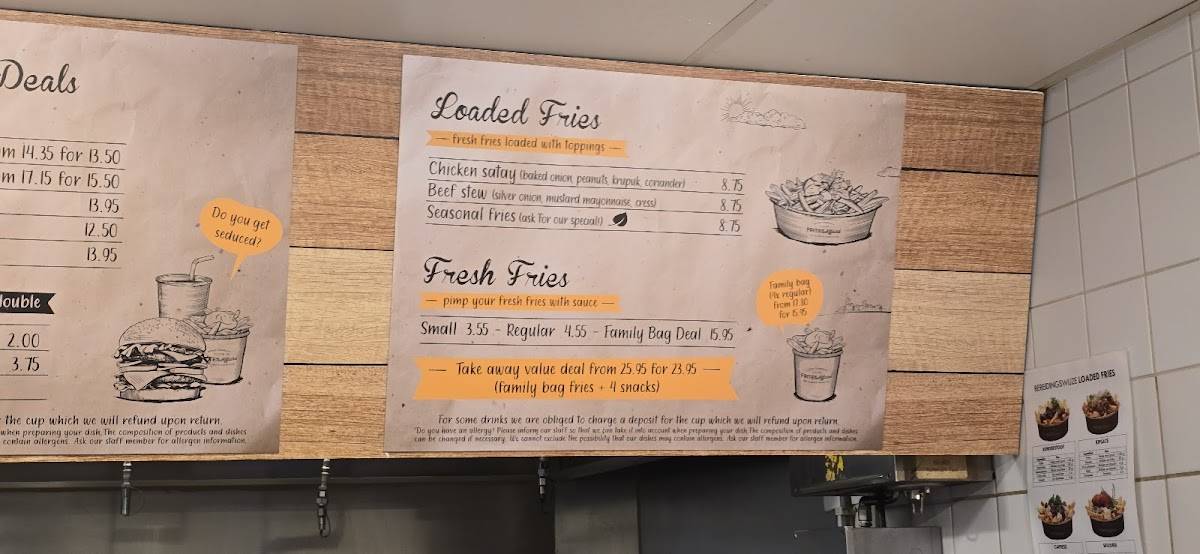 Frites Affairs - Port Zélande меню