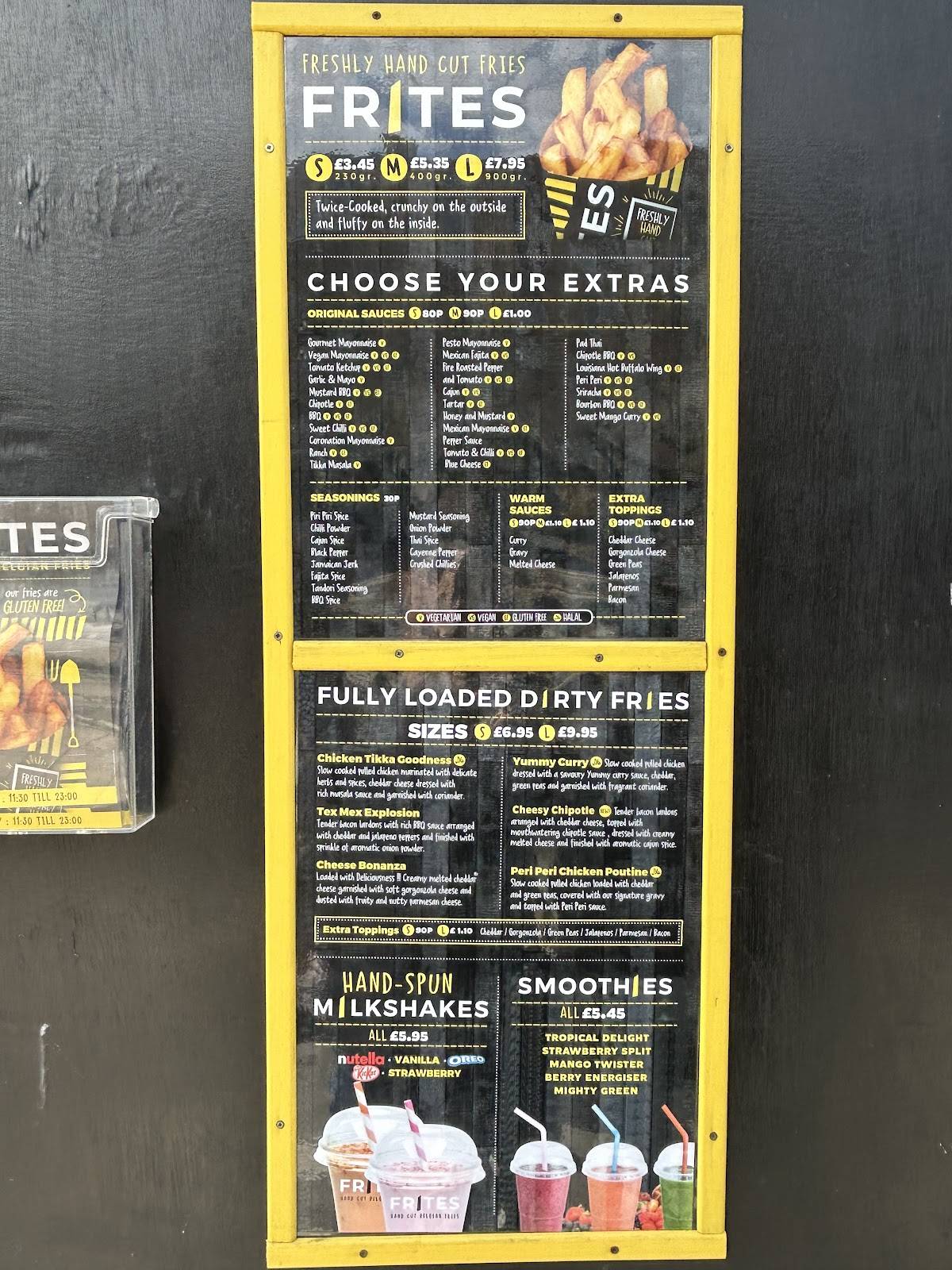 Frites-Leith Walk меню