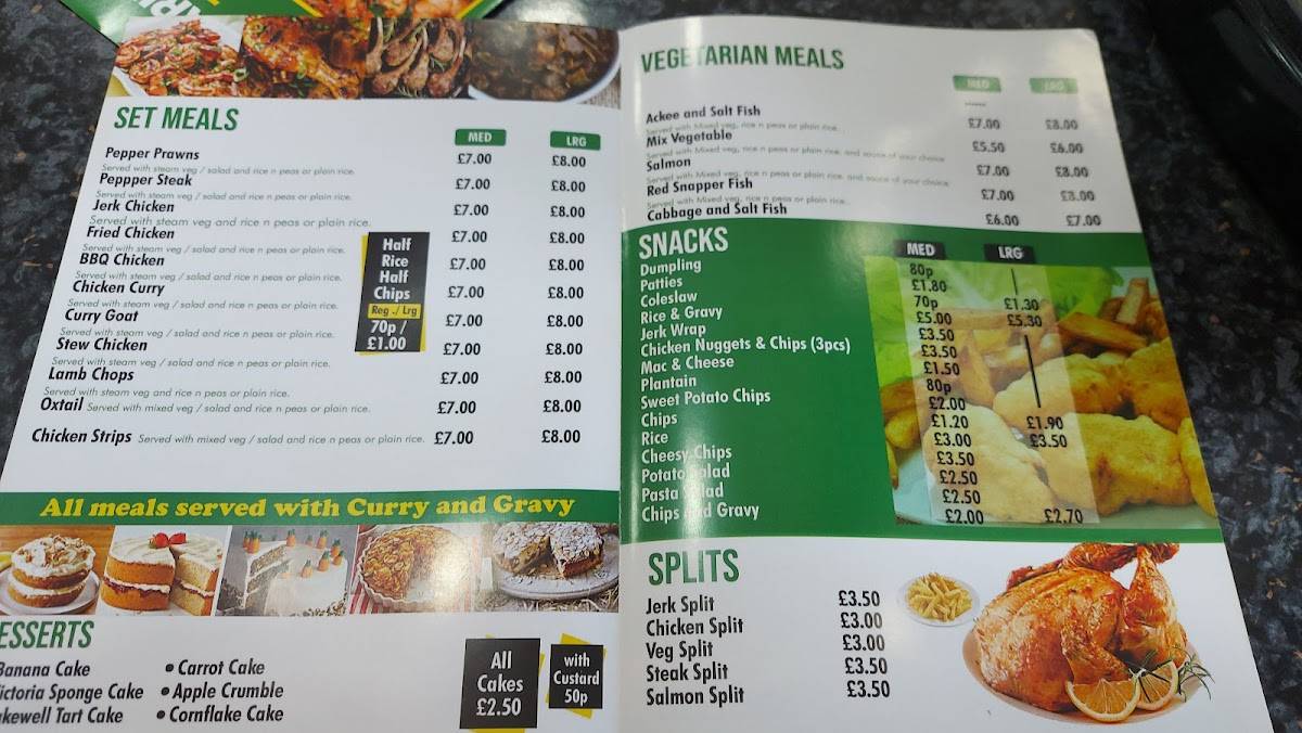 GG'S Caribbean Takeaway меню