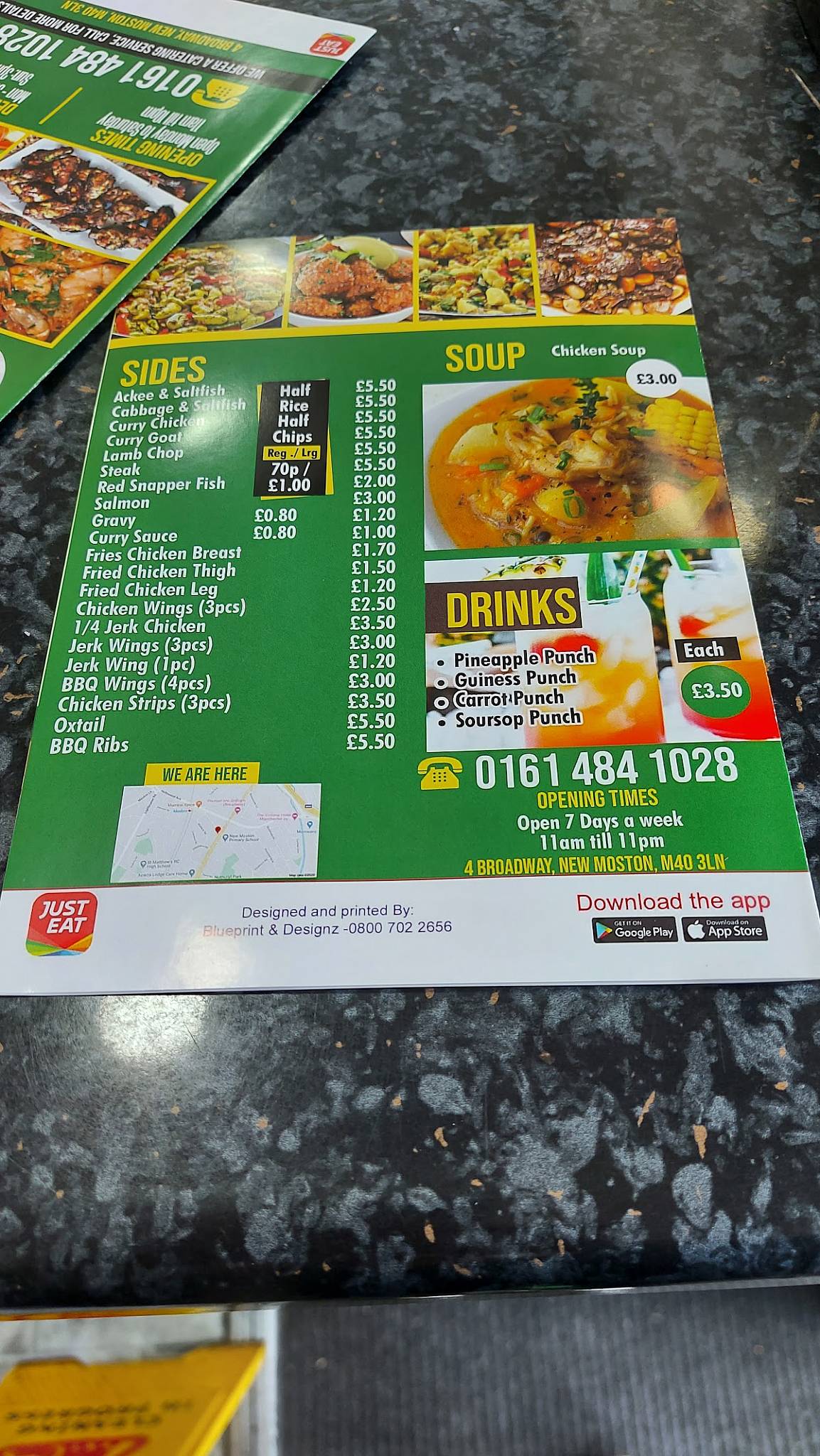 GG'S Caribbean Takeaway меню