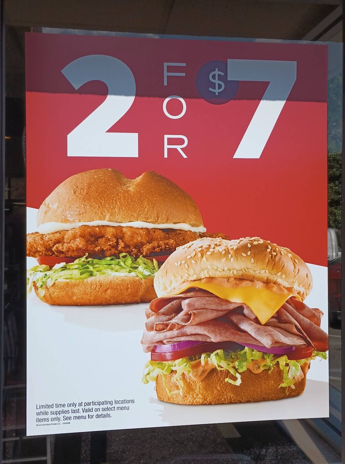 Arby's меню