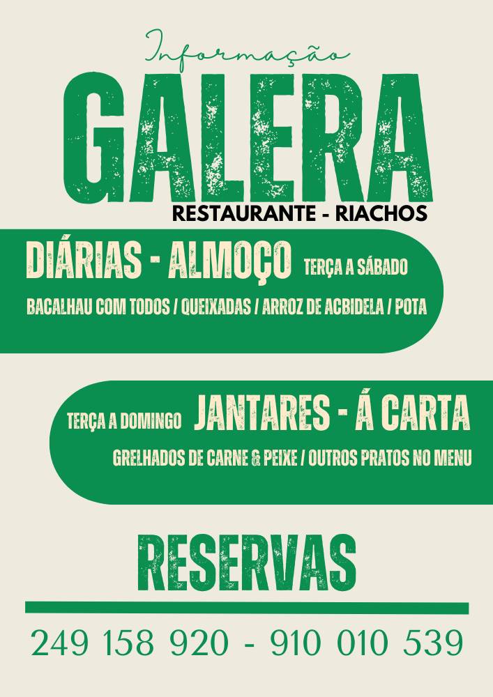 Galera Restaurante - Riachos меню