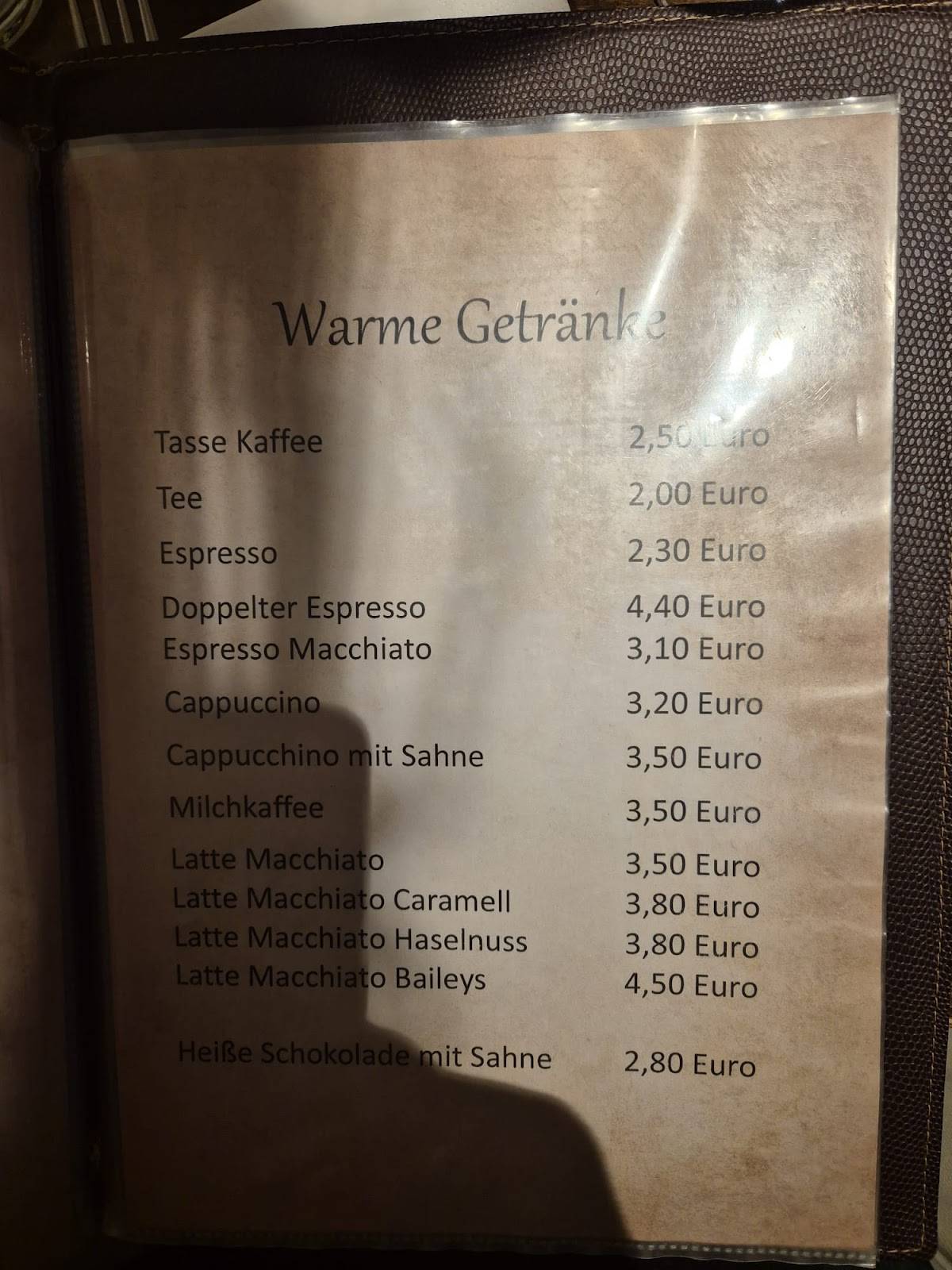 Gaststätte Sefa меню