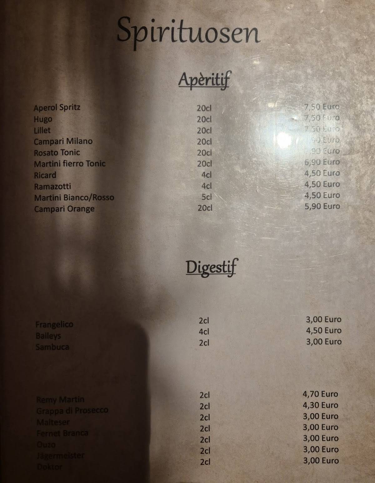 Gaststätte Sefa меню