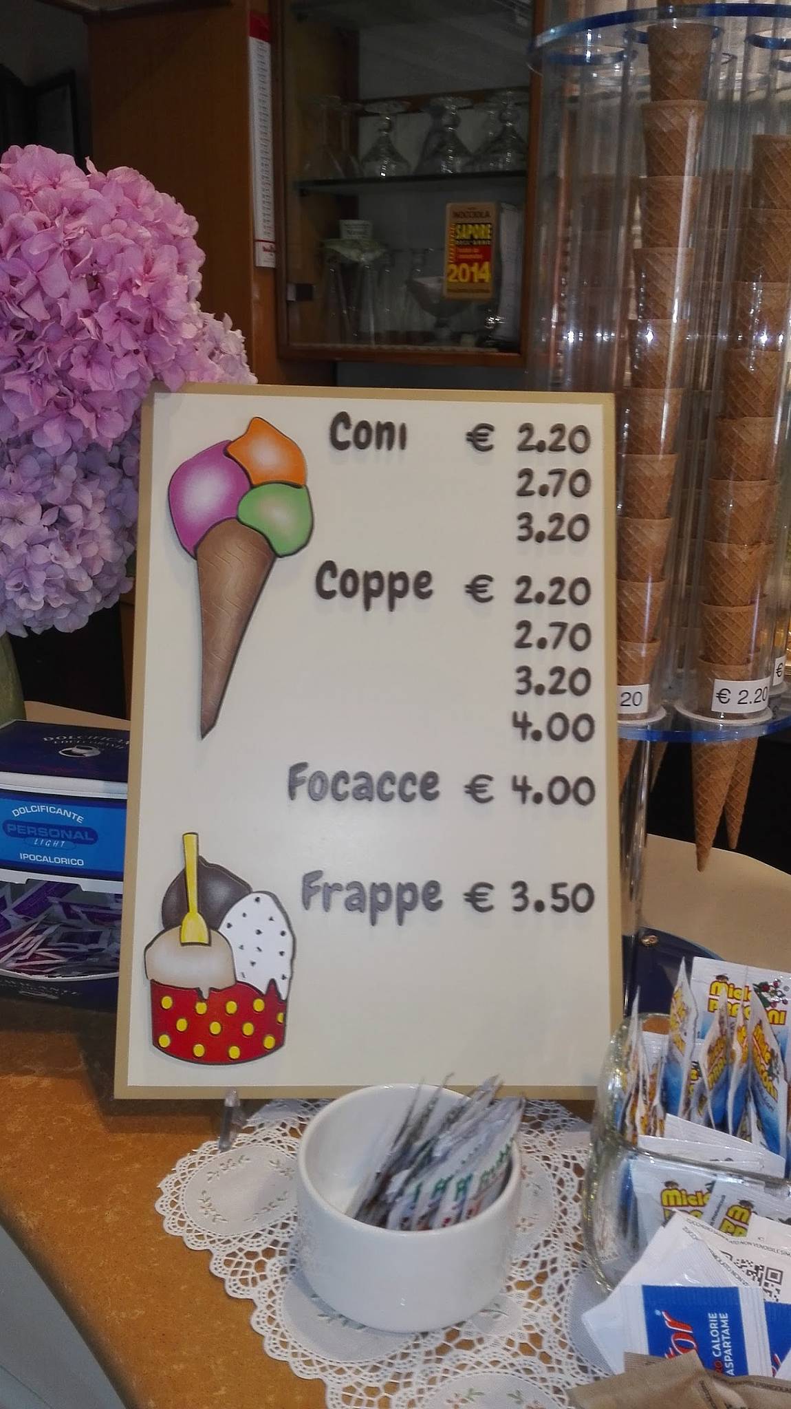 Bar Gelateria Marselli меню