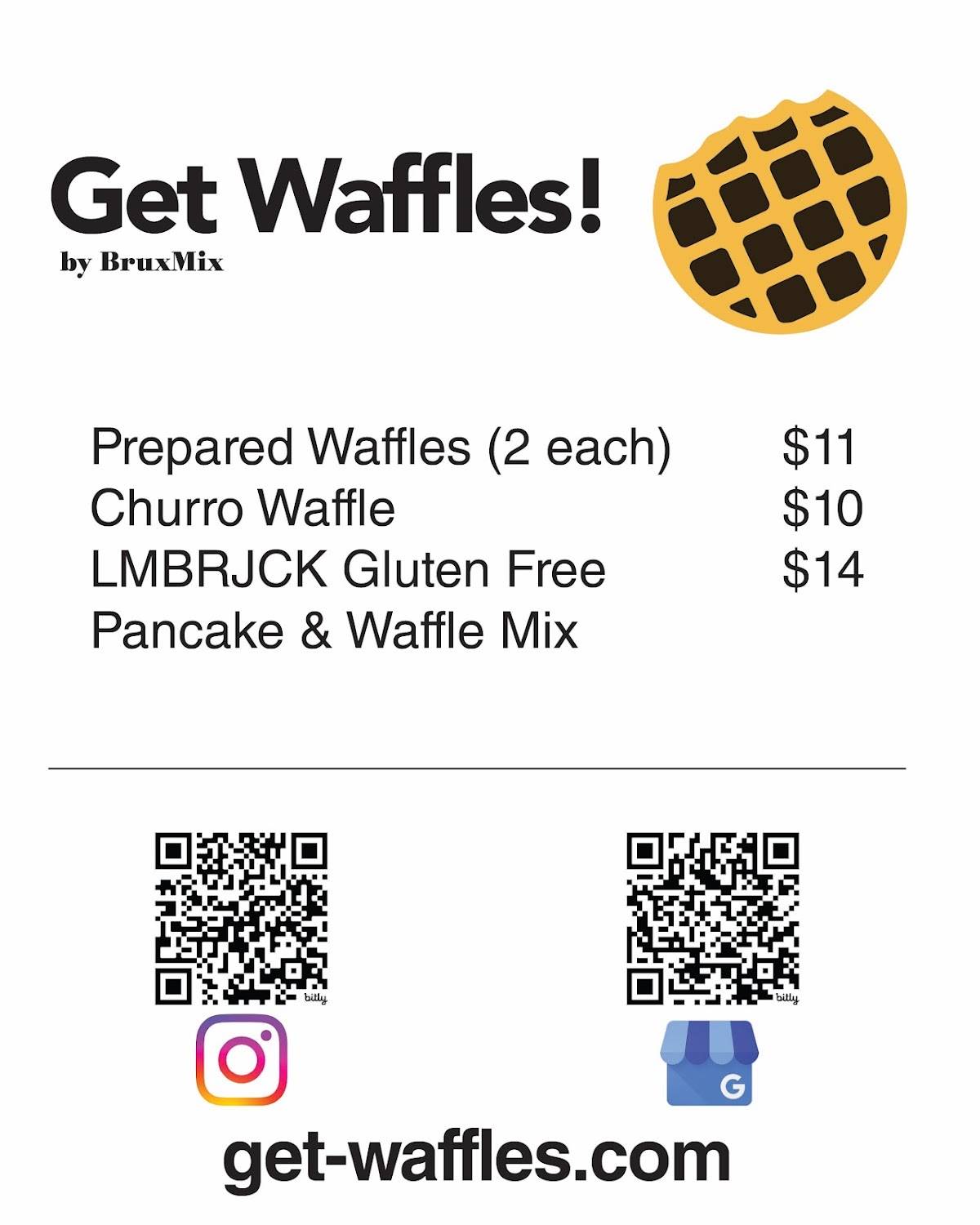 Get Waffles меню