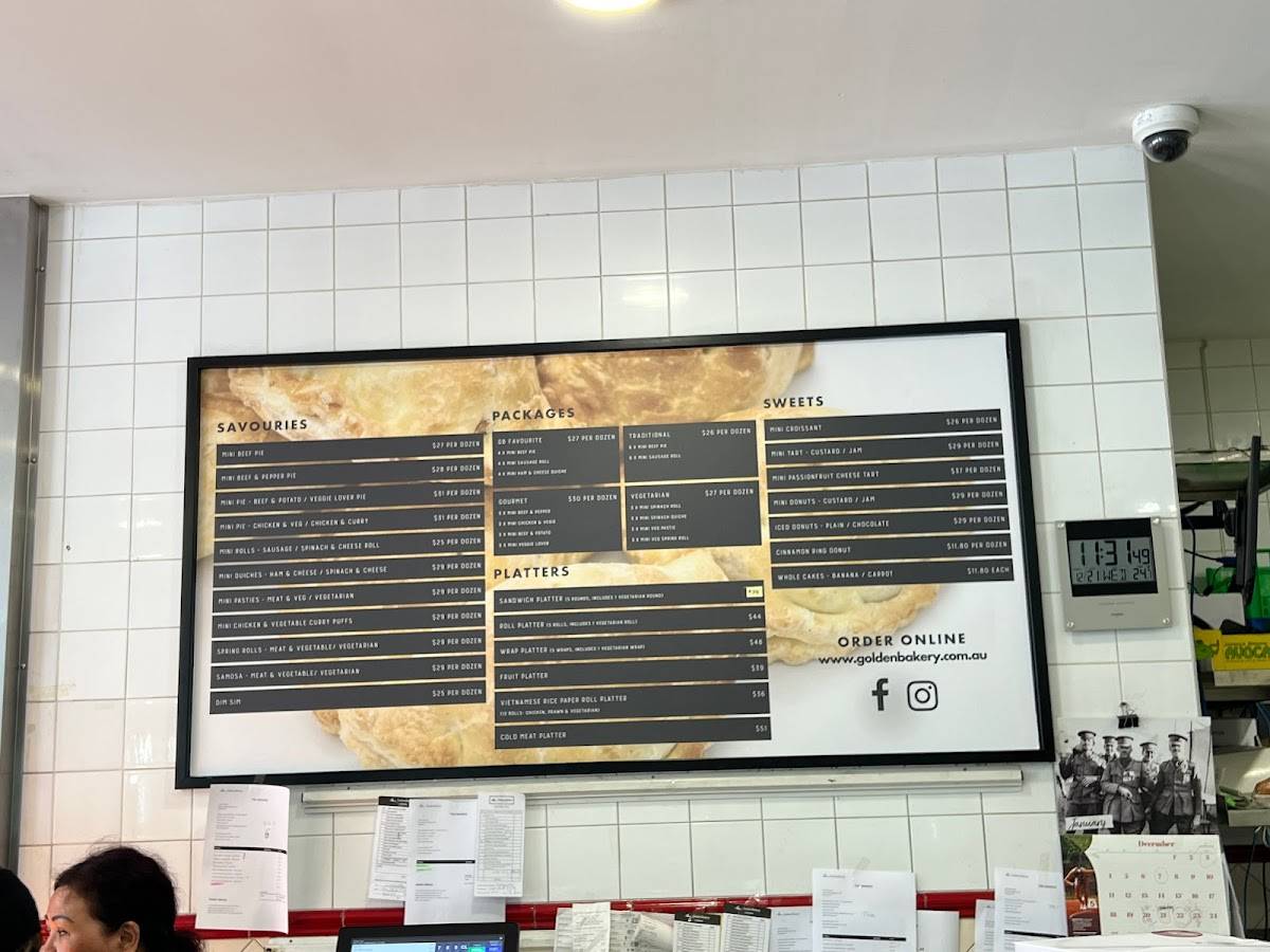Golden Bakery - PERTH меню