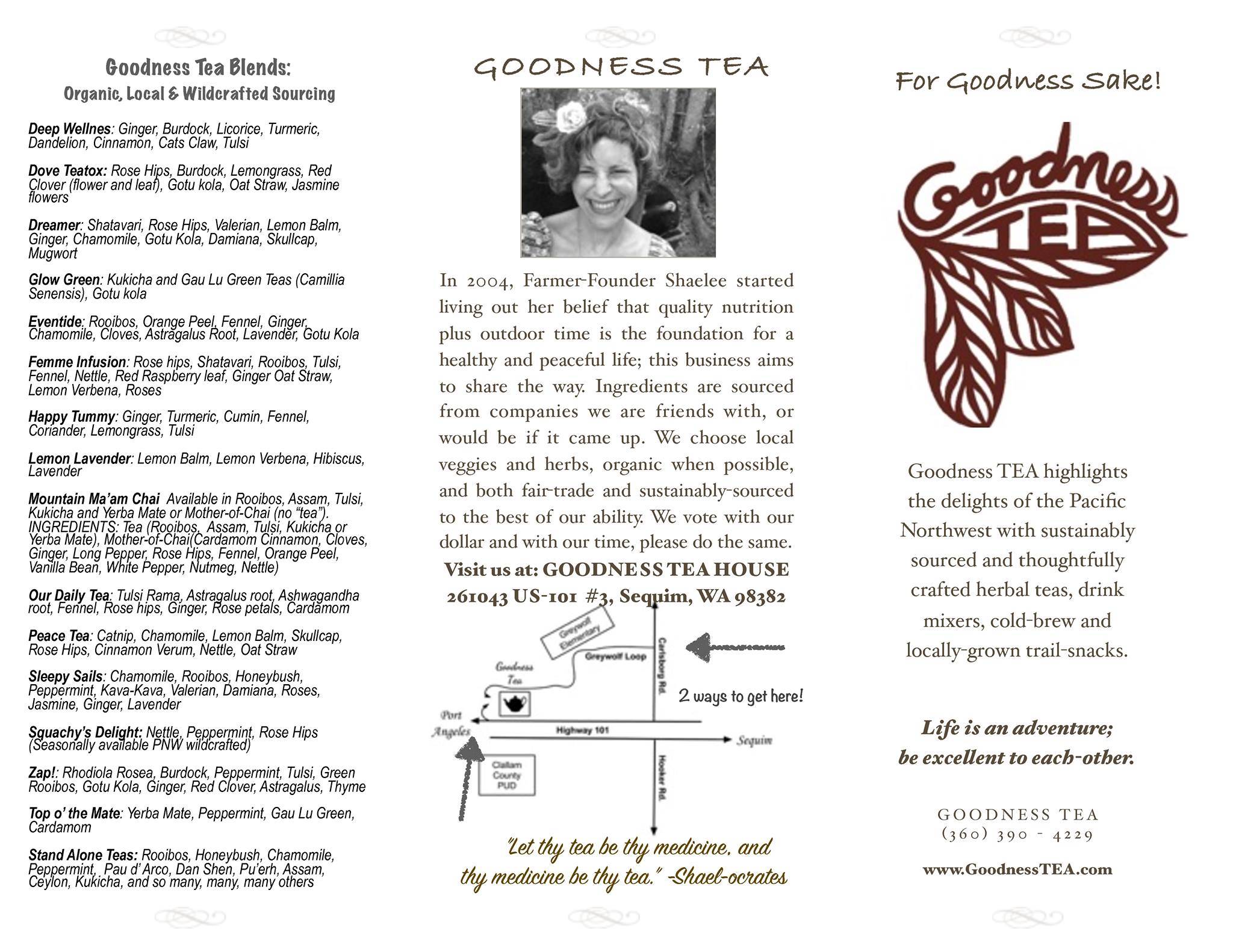 Goodness Tea меню