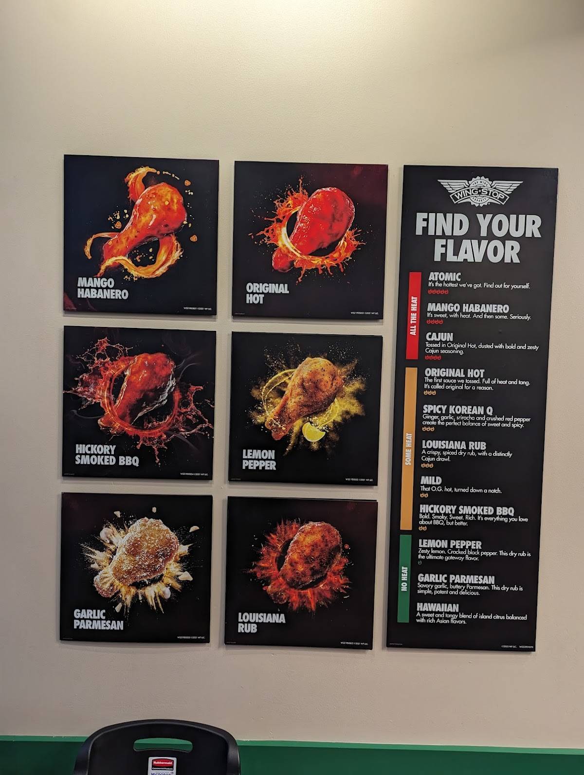 Wingstop меню