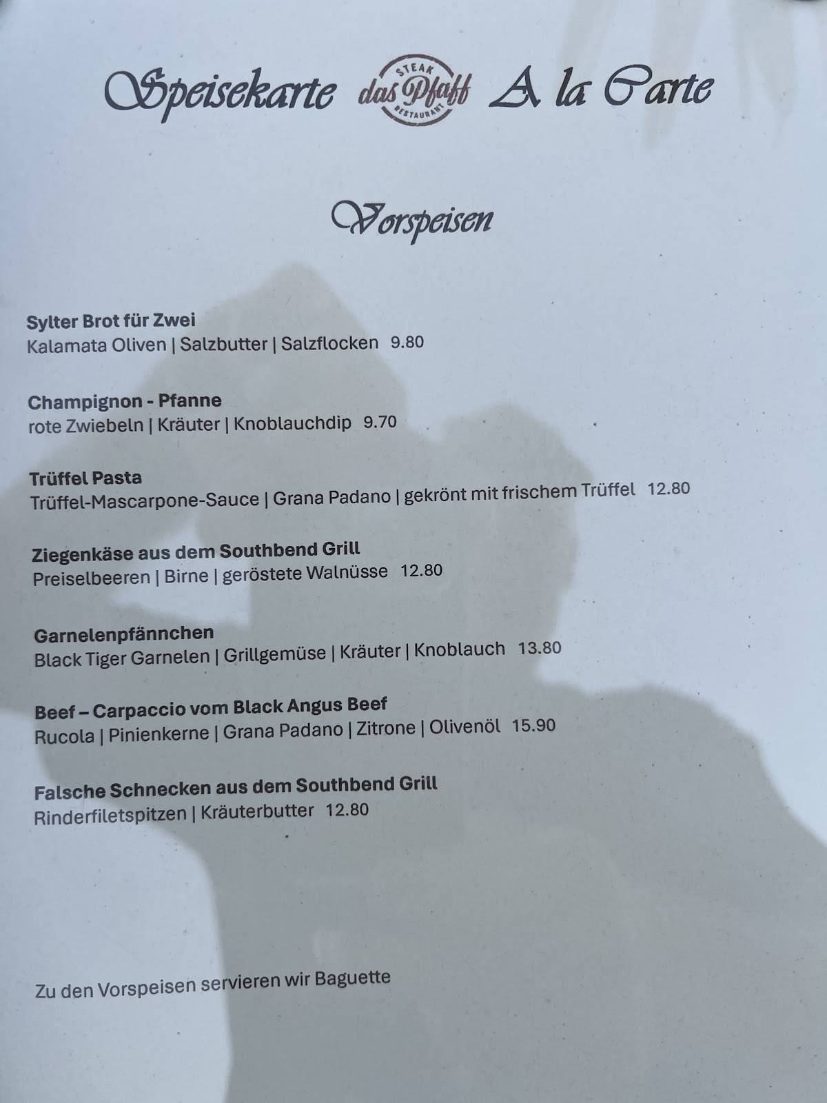dasPfaff меню