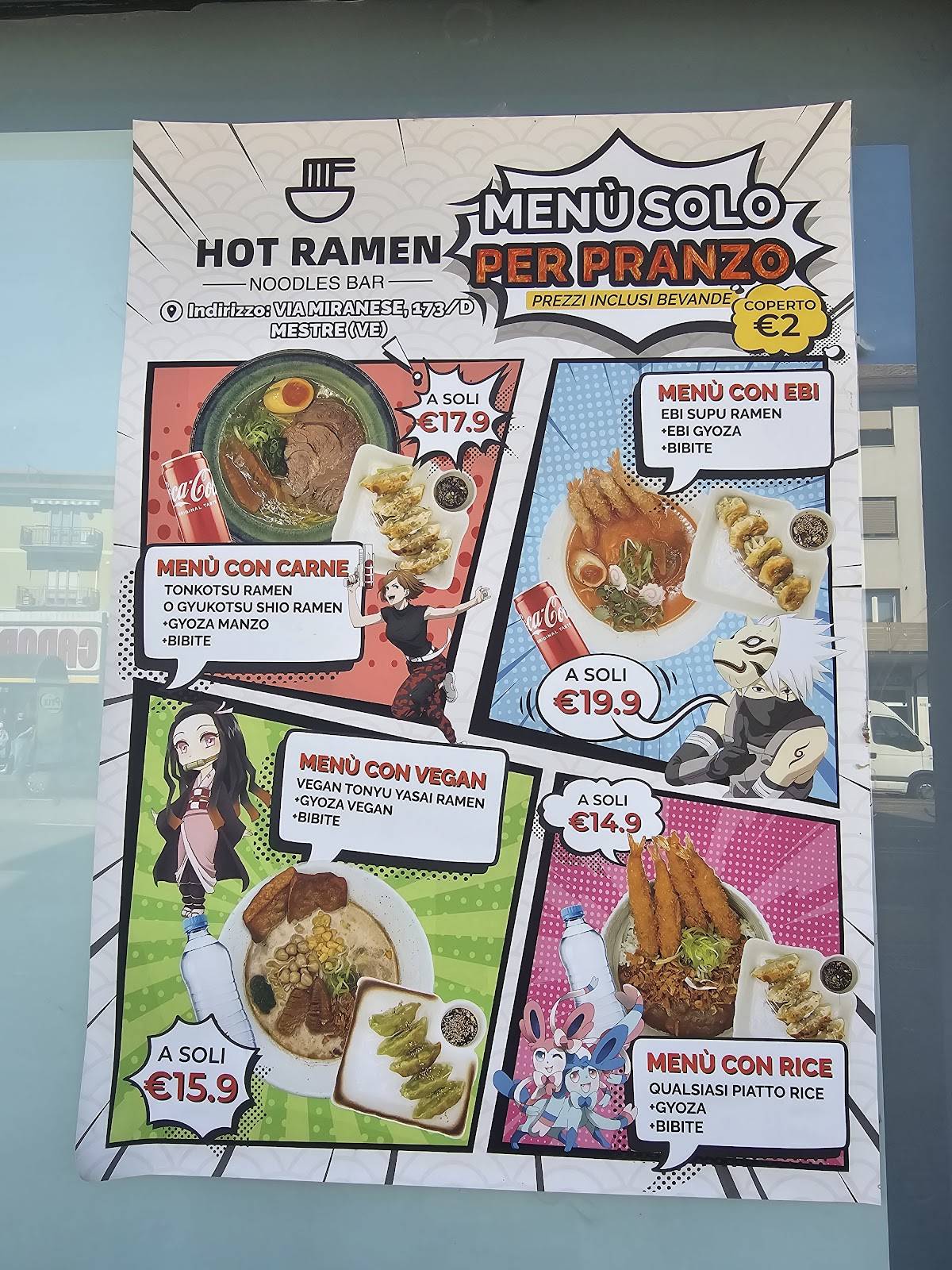 HOT RAMEN меню